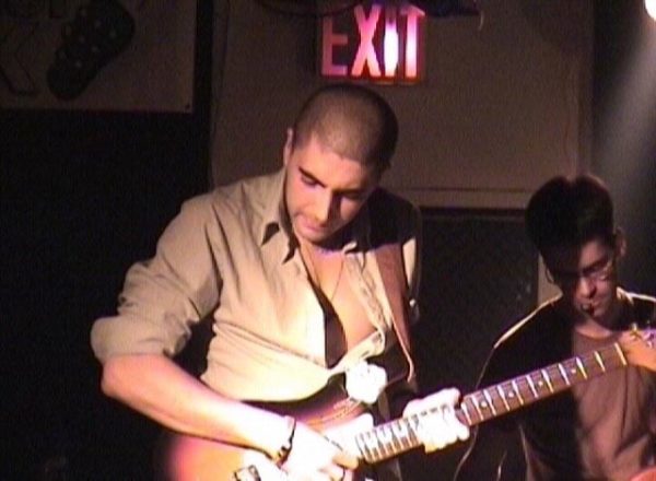 Flying 66 guitarist at Spiral Lounge for OnlineTV Apr 29 2000