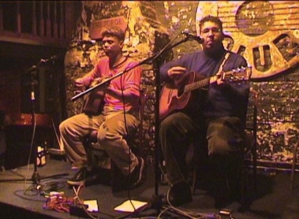 Mike Randle and Rusty Squeezebox on 12 Bar Stage