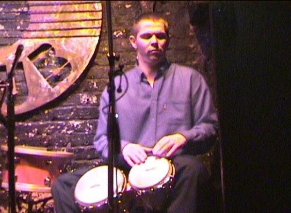 Richard Ecclestone bongo player