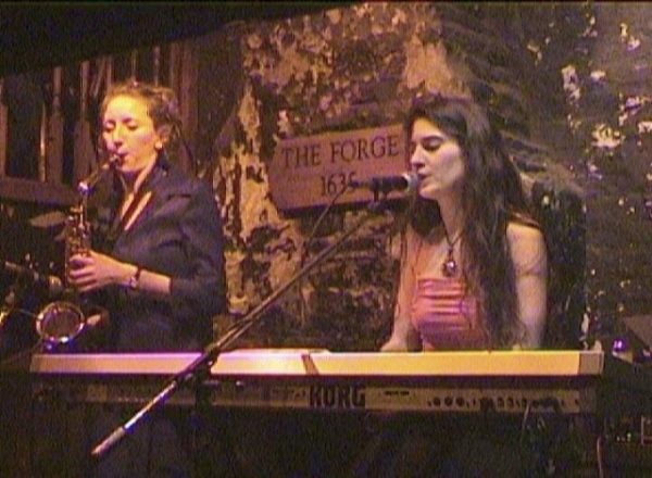 Jennifer and sax player at 12 Bar Club London with Astræa