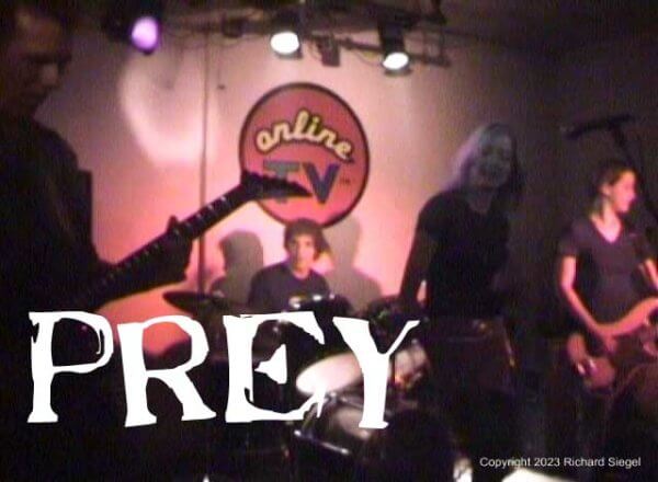 Prey live at Spiral Lounge, NYC for OnlineTV by Rick Siegel